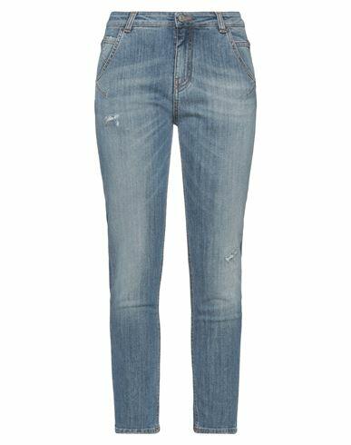 Reign Woman Jeans Blue Cotton, Elastane Cover