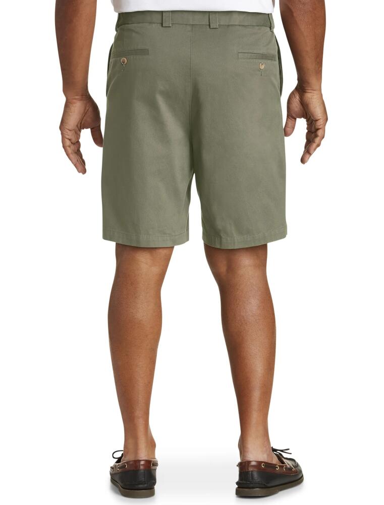 Harbor Bay by DXL Waist-Relaxer Shorts in Olive Grn Cover