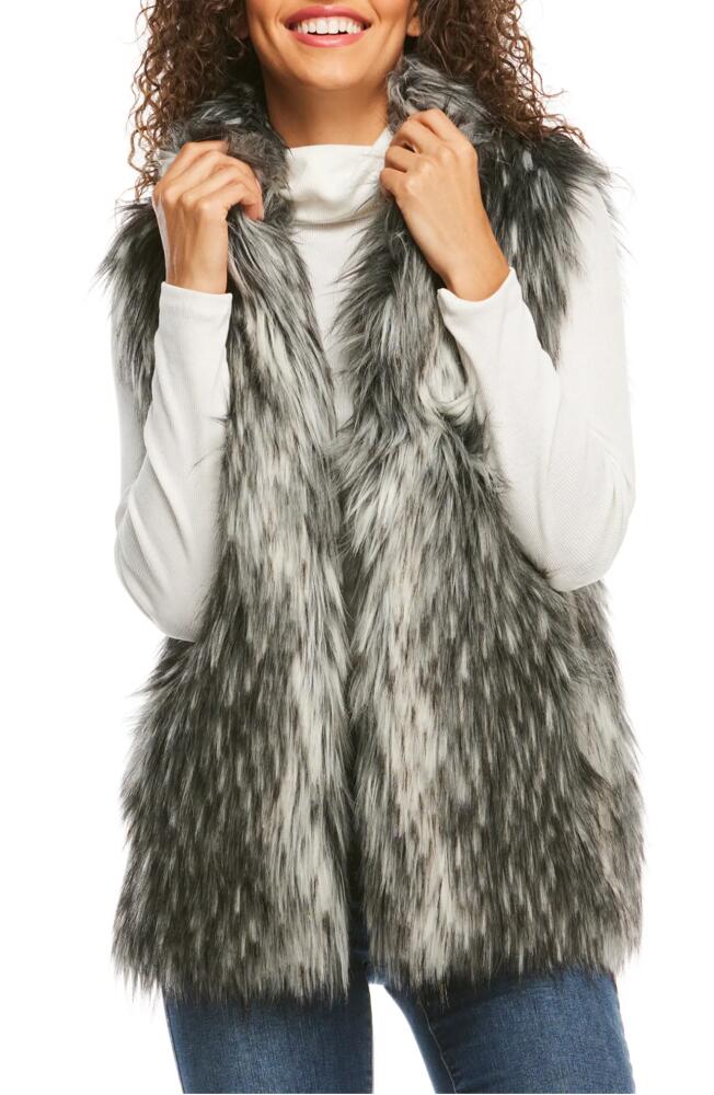 DONNA SALYERS FABULOUS FURS Limited Edition Faux Fur Vest in Smokey Fox Cover