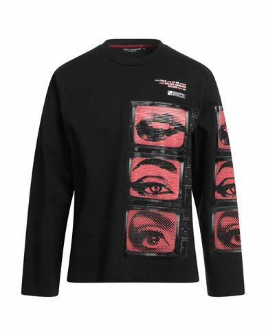 Dolce & gabbana Man Sweatshirt Black Cotton Cover