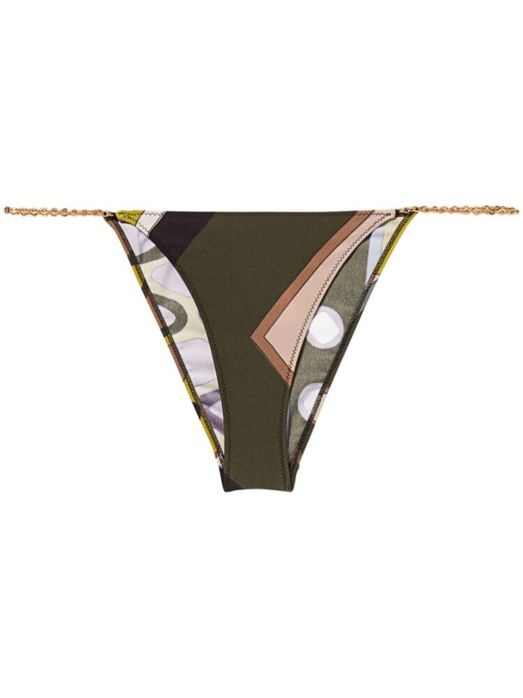 PUCCI Vivara-print bikini bottoms - Green Cover