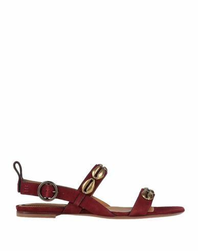 Etro Woman Sandals Brick red Leather Cover