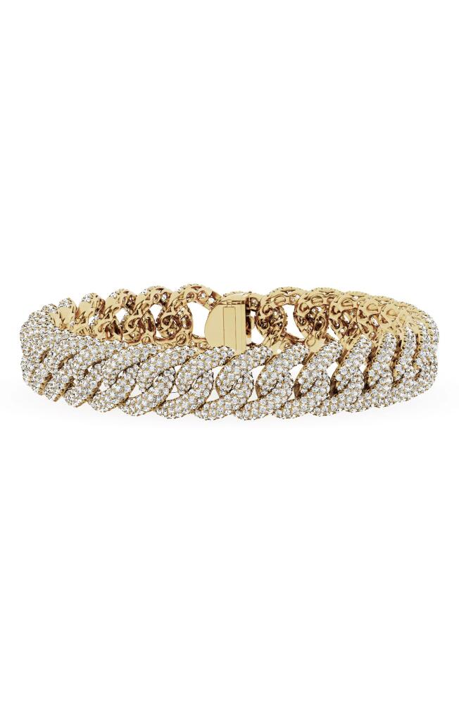 Jennifer Fisher 18K Gold Lab Created Diamond Cuban Chain Bracelet - 8.65 ctw in 18K Yellow Gold Cover