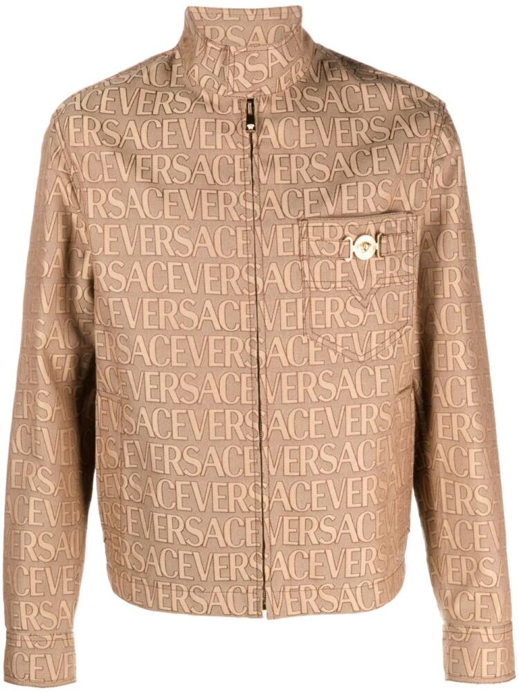 Versace Versace Allover bomber jacket - Brown Cover