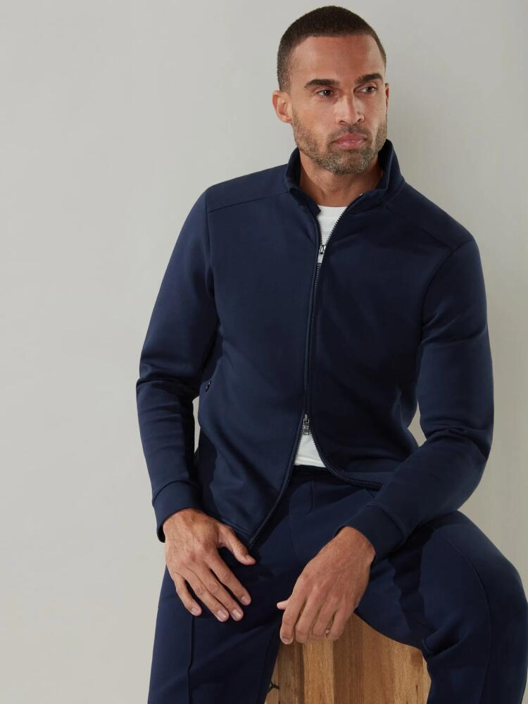 Robert Talbott Evans Track Jacket in Navy Cover