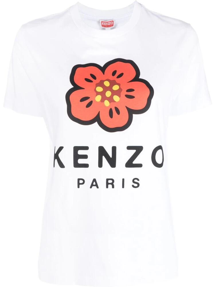 Kenzo logo-print cotton T-shirt - White Cover