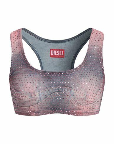 Diesel Woman Top Blue Cotton, Polyester, Elastane Cover