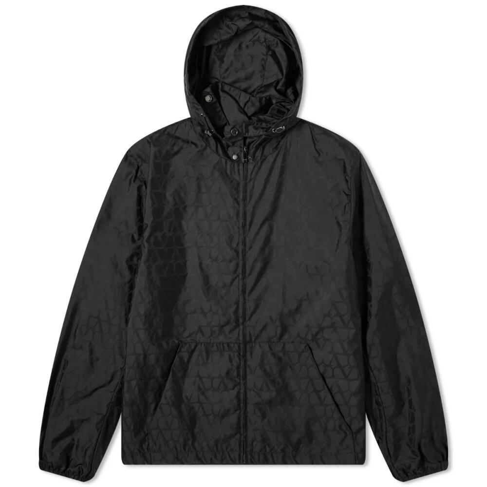 Valentino Men's V Logo Nylon Jacket in Black Cover