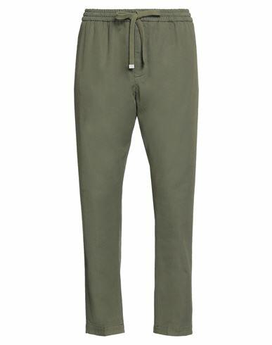 Dondup Man Pants Military green Modal, Cotton, Elastane Cover