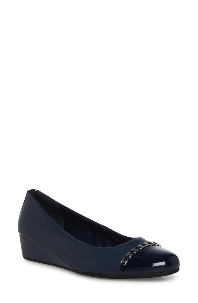 Anne Klein Maysel Wedge Pump in Navy Cover