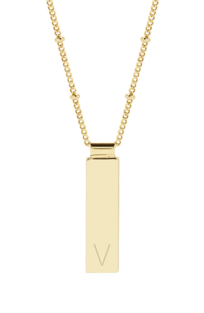 Brook and York Maisie Initial Pendant Necklace in Gold V Cover