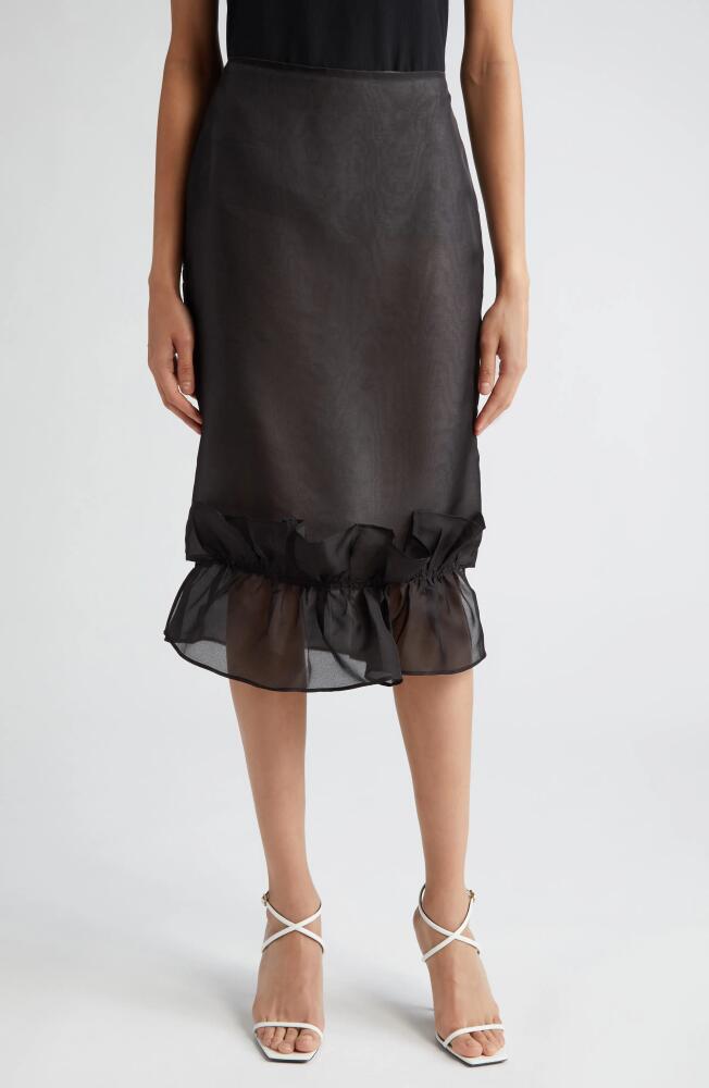 BITE Studios Frill Organic Silk Skirt in Black Cover