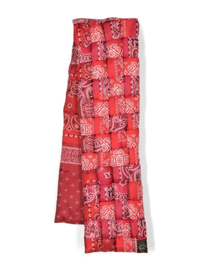 KAPITAL bandana-print woven scarf - Red Cover