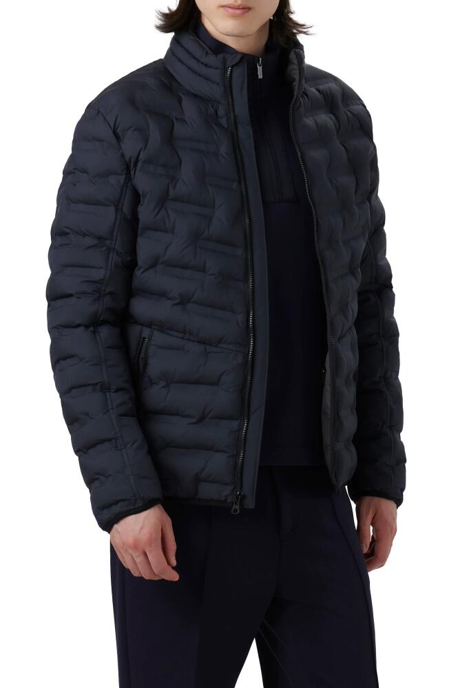 Bugatchi Quilted Bomber Jacket in Navy Cover