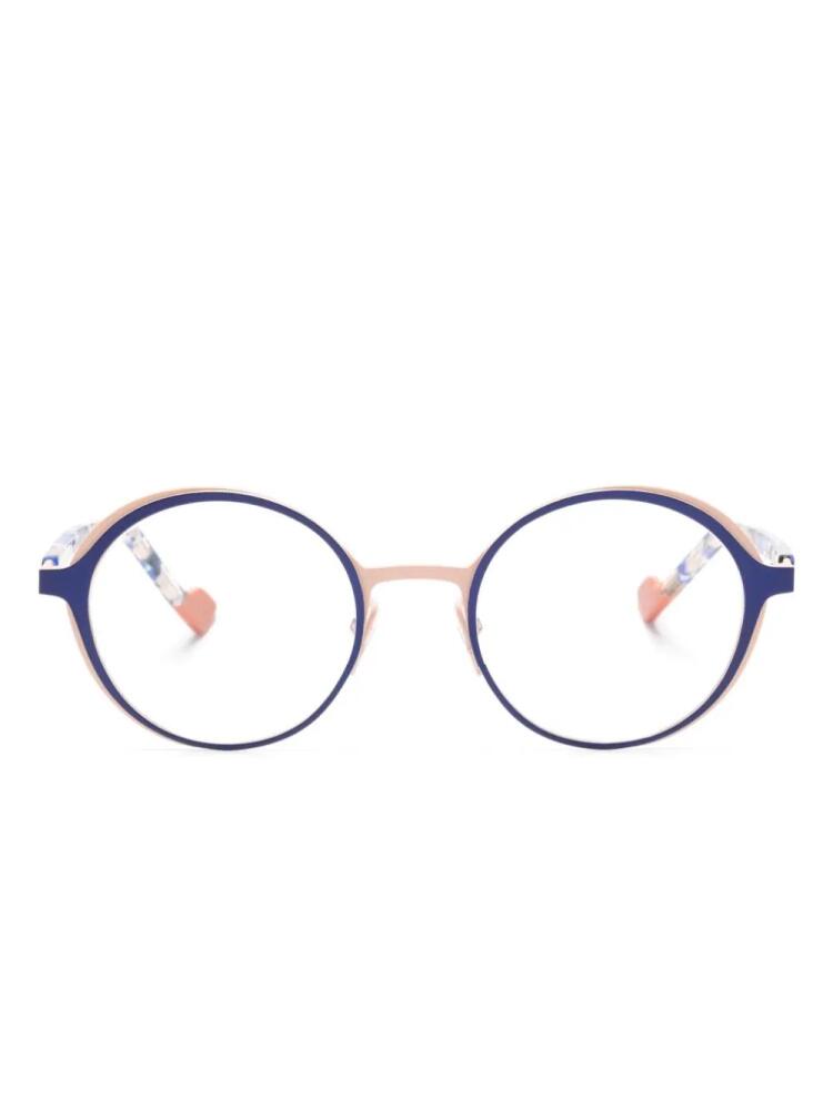 Face À Face Nendo 1 round-frame glasses - Pink Cover