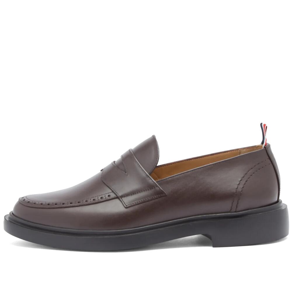 Thom Browne Men's Classic Penny Loafer in Dark Brown Cover