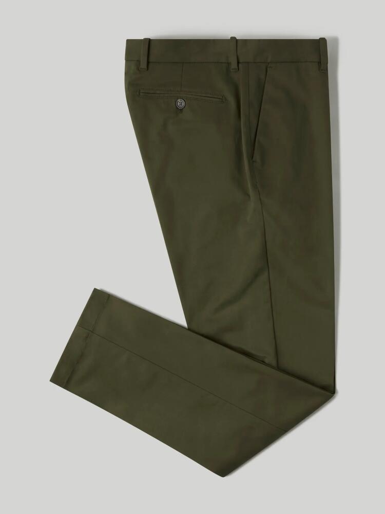 Robert Talbott Douglas Brushed Cotton Chino Pant in Khaki Green Cover