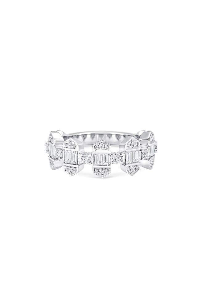 Sara Weinstock Taj Vertical Setting Half Eternity Ring in White Gold Cover