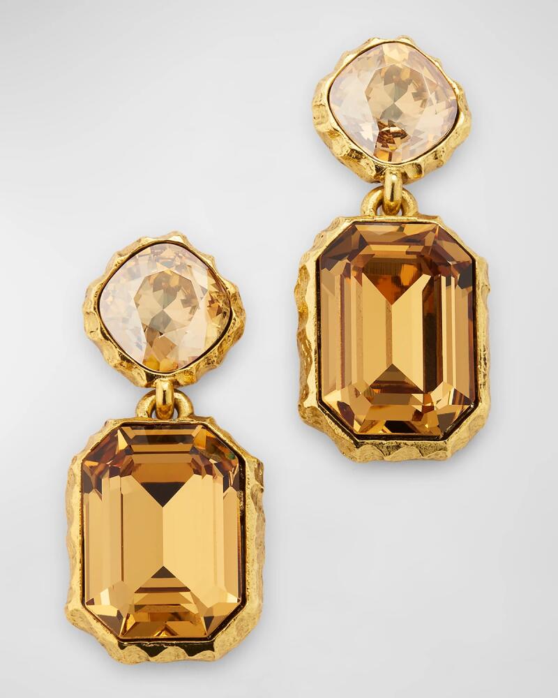 Oscar de la Renta Classic Crystal Drop Earrings Cover