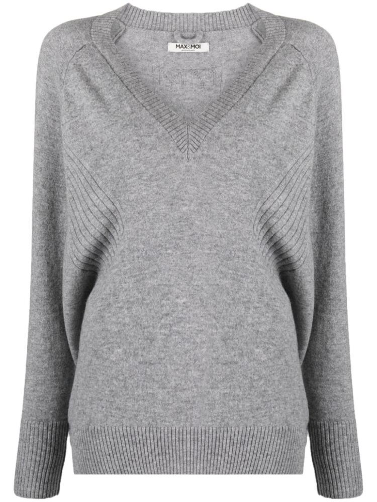 Max & Moi V-neck cashmere jumper - Grey Cover