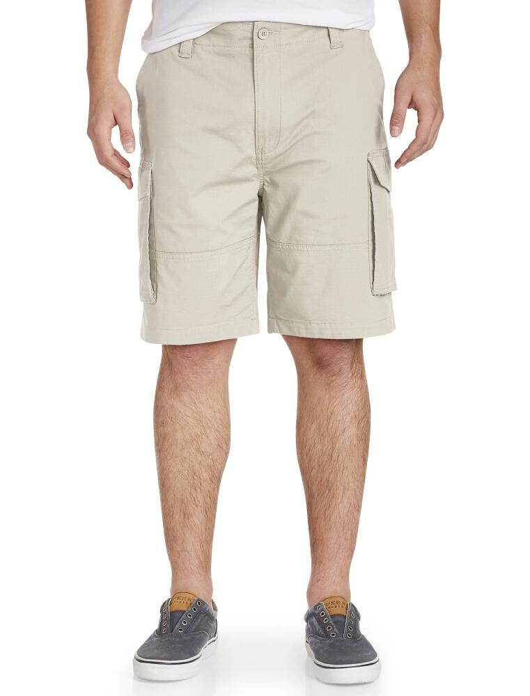 Nautica Stretch Ripstop Cotton Cargo Shorts in Stone Cover