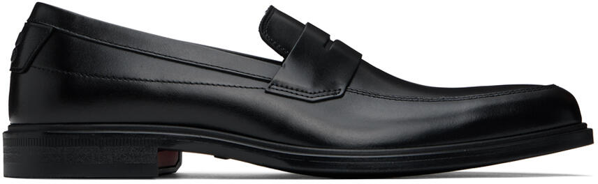 Hugo Black Penny Trim Loafers Cover