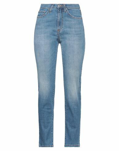 Roÿ Roger's Woman Jeans Blue Cotton, Rubber Cover