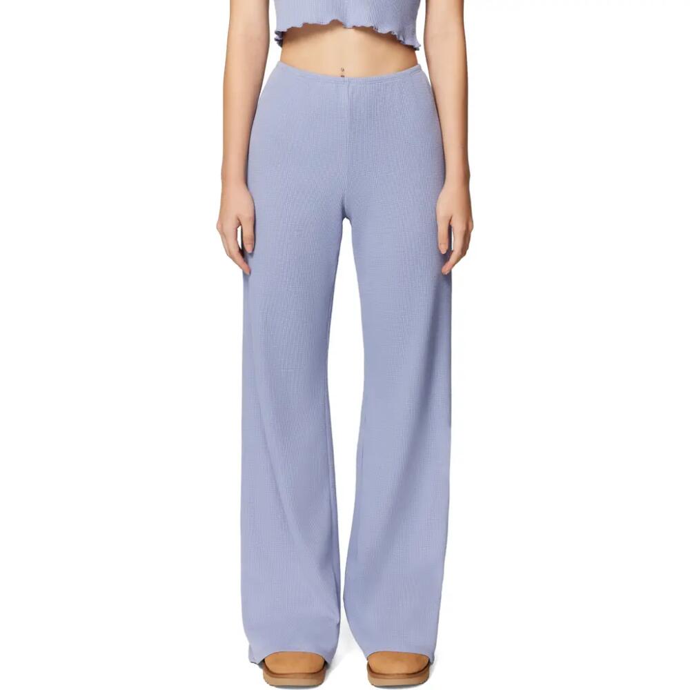 Florence by Mills Micro Thermal Wide Leg Pants in Smokey Purple Cover