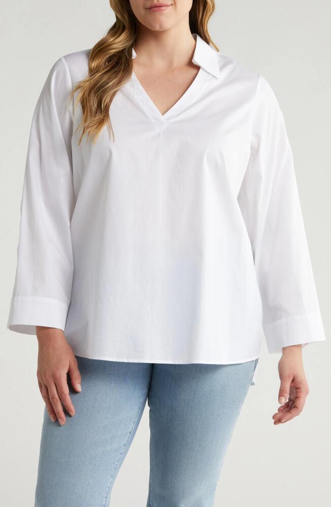 HARSHMAN Lilou Long Sleeve Top in White Cover