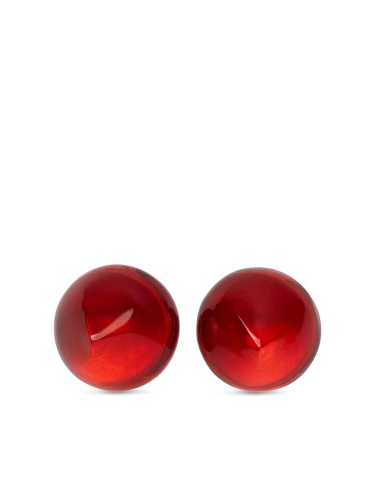 Ferragamo Organic round-shape earrings - Red Cover