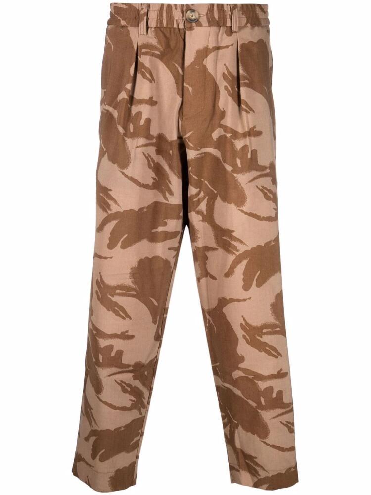 Pierre-Louis Mascia Dylan printed trousers - Brown Cover