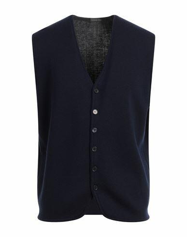 Thomas Reed Man Cardigan Midnight blue Merino Wool Cover