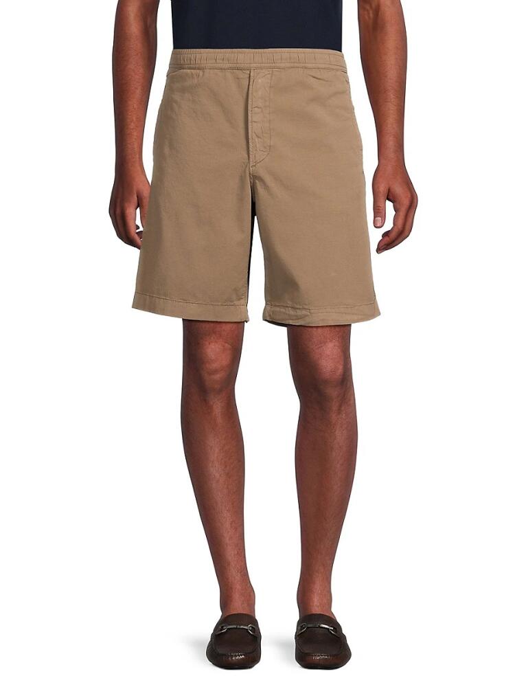 Theory Men's Baxter Pull-On Shorts - Fossil Cover