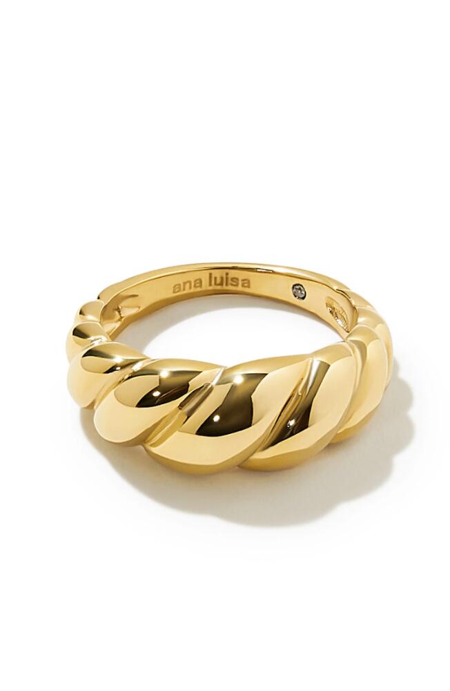 Ana Luisa Gold Twist Ring - Rope Bold Cover