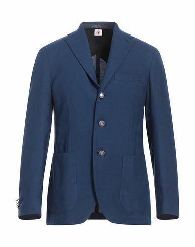 Luigi Borrelli Napoli Man Blazer Blue Virgin Wool, Viscose Cover