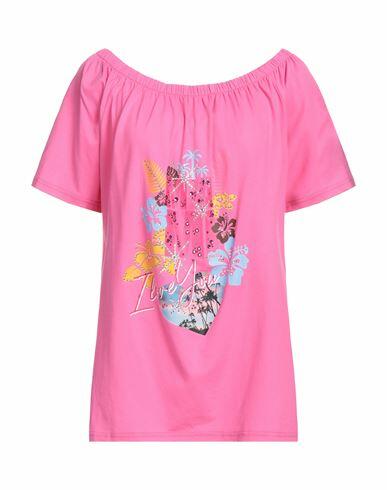 Ean 13 Woman T-shirt Fuchsia Cotton, Elastane Cover