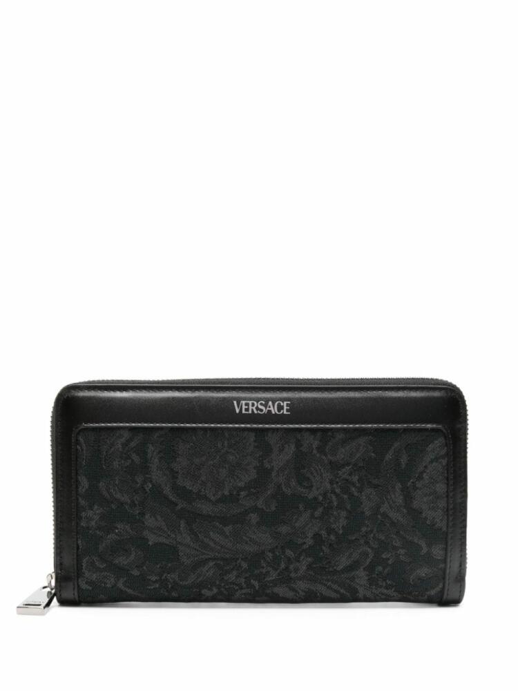 Versace Barocco jacquard wallet - Black Cover