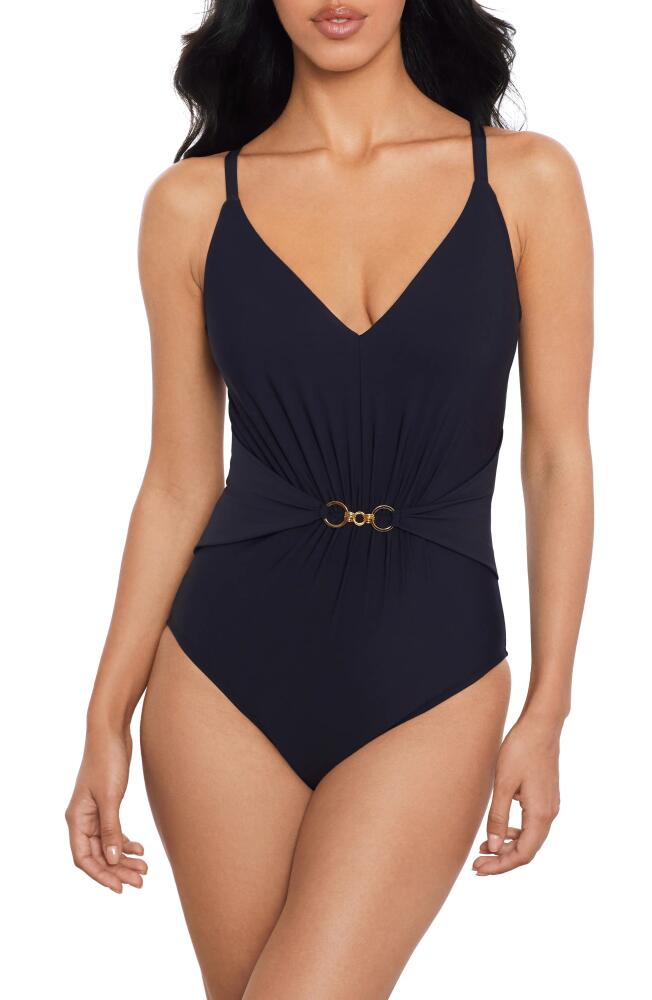 Magicsuit Gianna Chain Link One-Piece Swimsuit in Black Cover