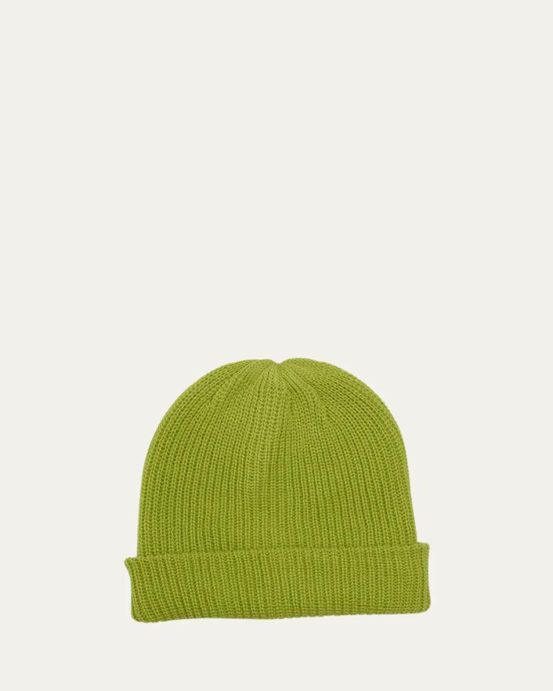 The Elder Statesman Watchman Cashmere Ribbed Beanie Cover