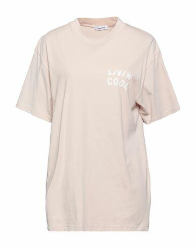 Livincool Woman T-shirt Beige Cotton Cover