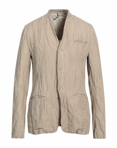 Masnada Man Blazer Beige Cotton, Linen, Metallic fiber Cover