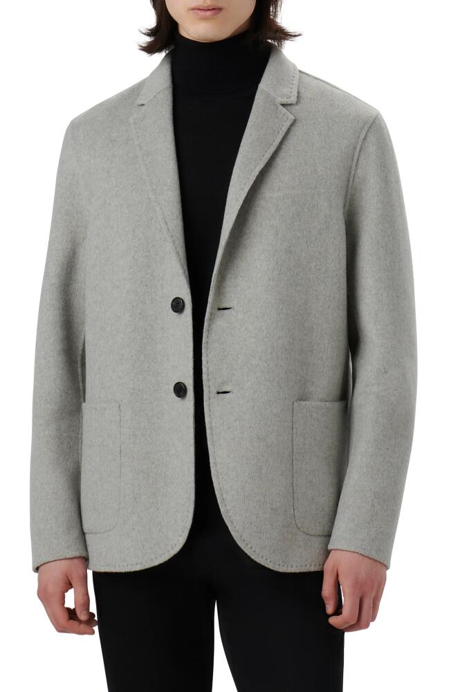 Bugatchi Wool Blend Double Button Blazer in Platinum Cover