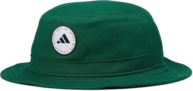 adidas Golf Solid Bucket Hat (Collegiate Green) Caps Cover