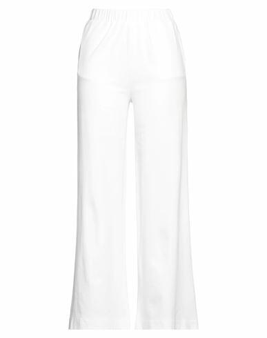 Gran Sasso Woman Pants White Cotton, Polyamide Cover