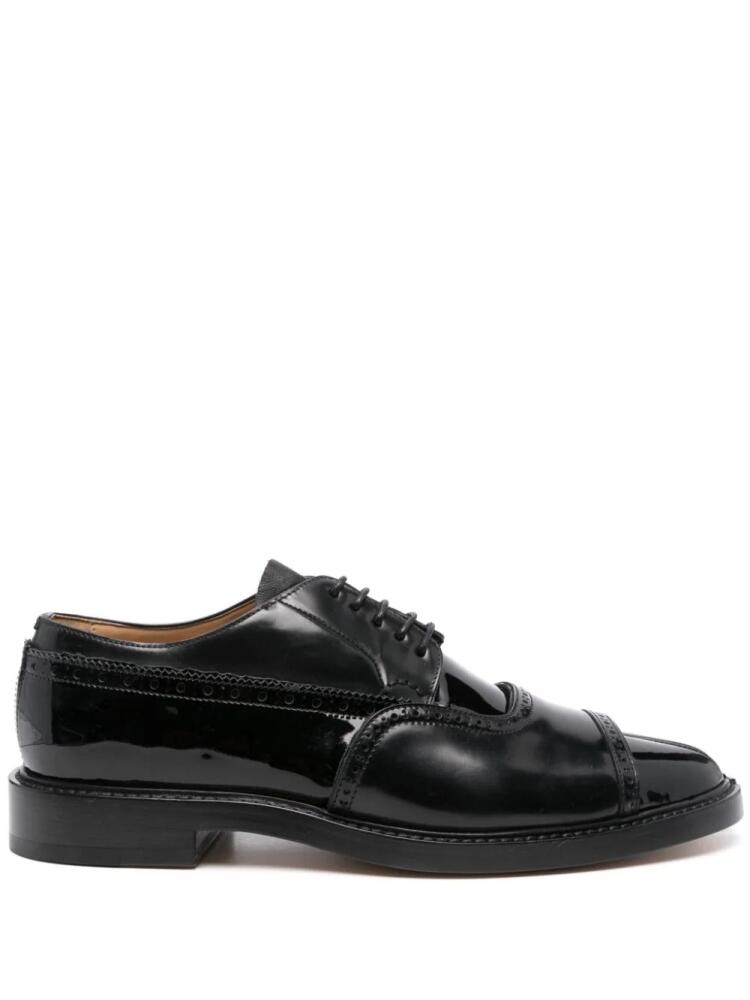 Maison Margiela Tabi-toe leather brogues - Black Cover