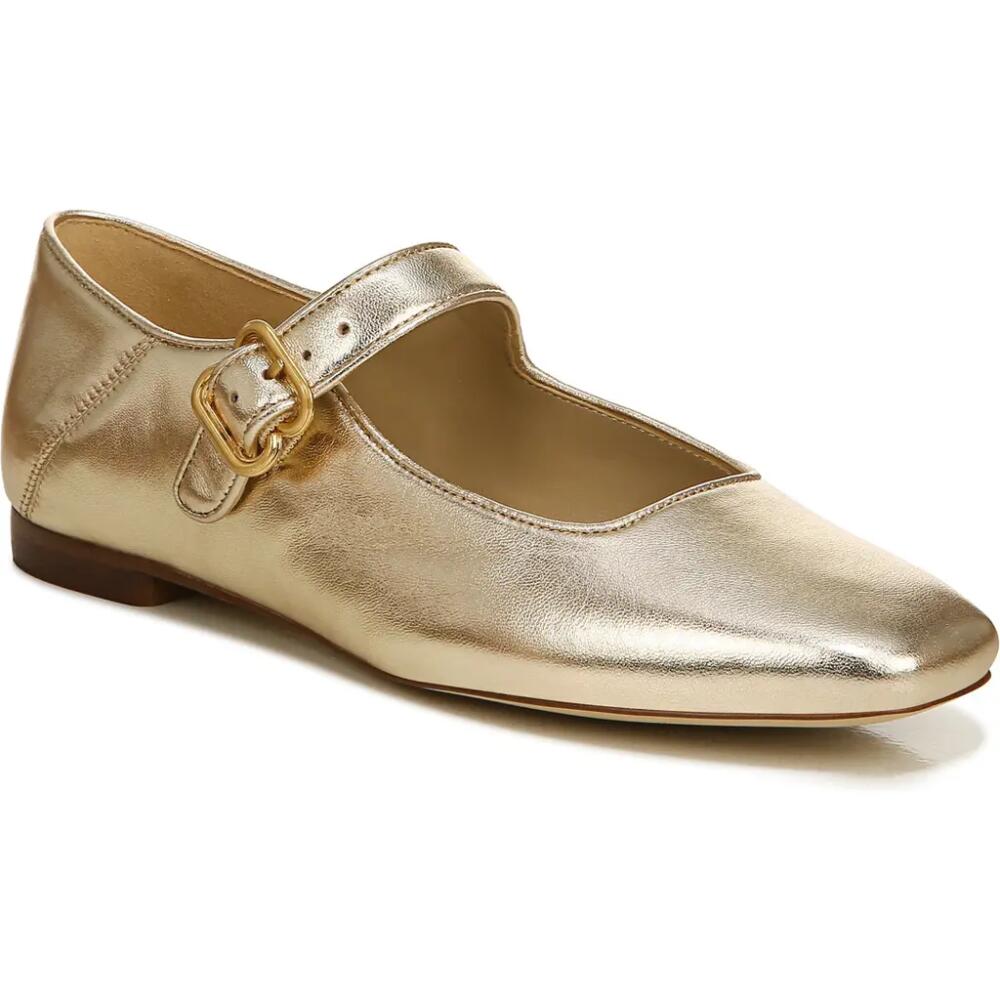 Sam Edelman Michaela Mary Jane Flat in Gold Leaf Cover