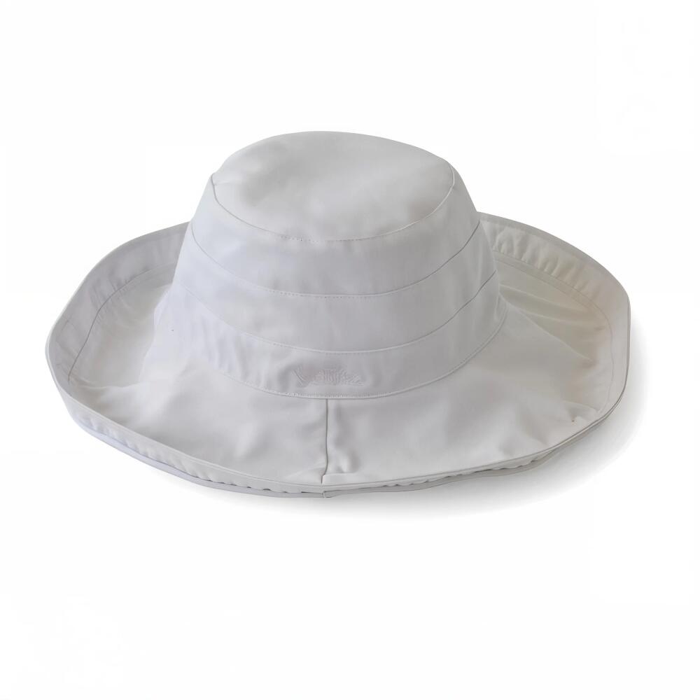 UV Skinz Wide Brim Sun Hat in White Cover