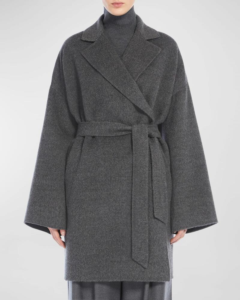 Weekend Max Mara Nella Virgin Wool Wrap Coat Cover