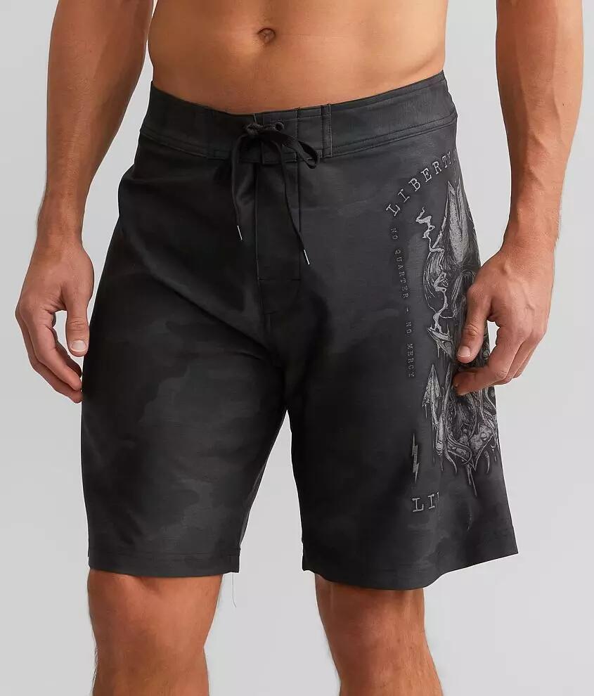 Howitzer Skull Flag Stretch Boardshort Cover