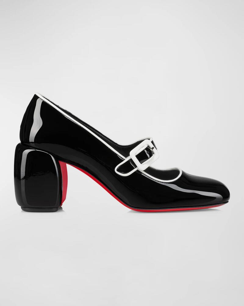 Christian Louboutin Minny Patent Mary Jane Red Sole Pumps Cover